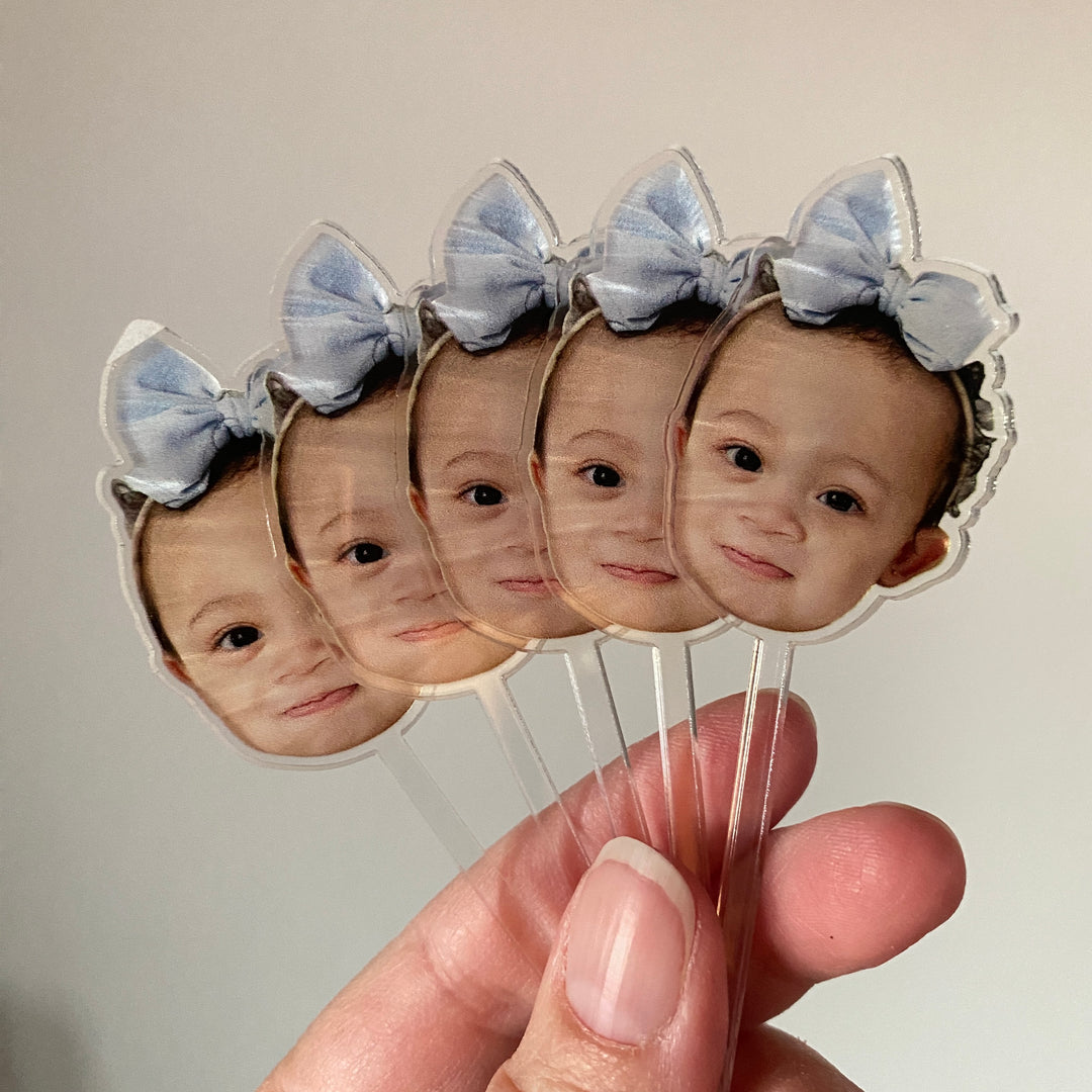 photo cupcake toppers
