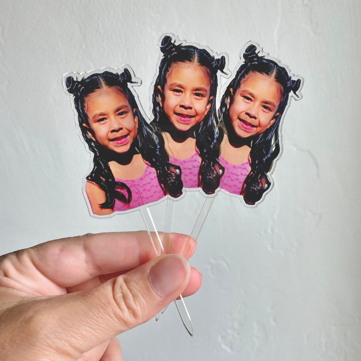 photo cupcake toppers