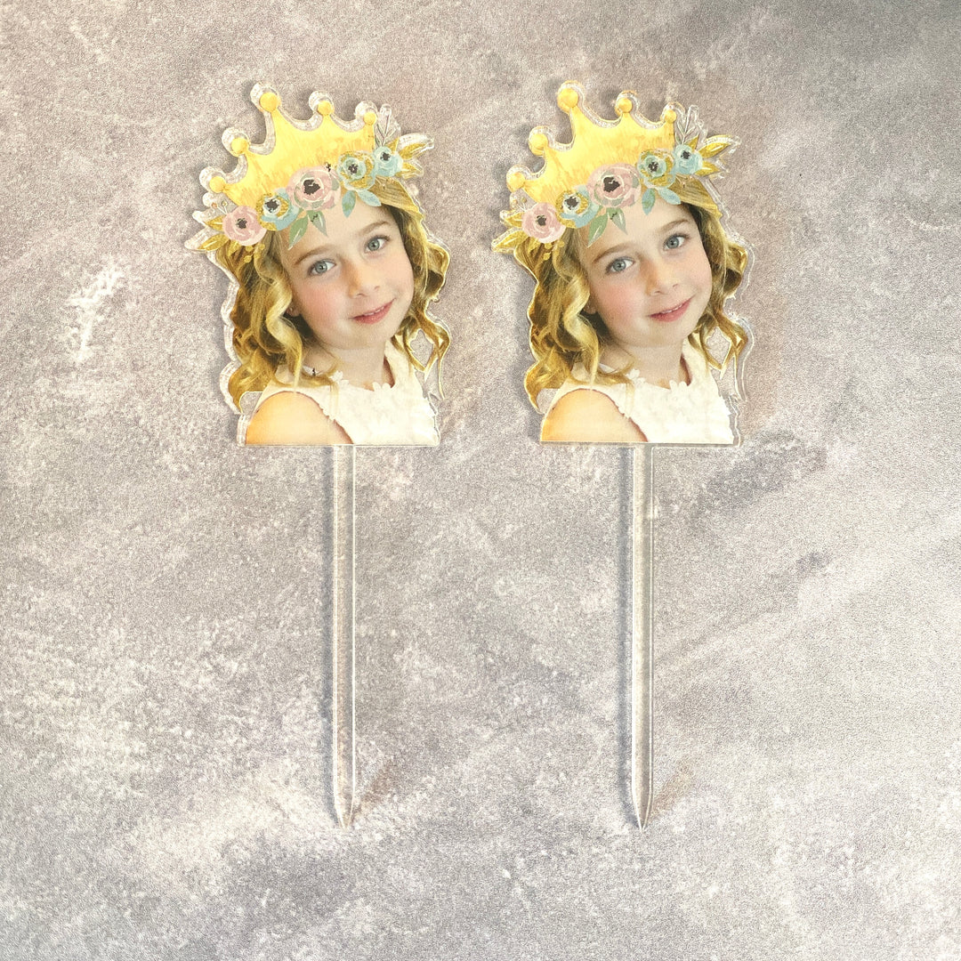 photo cupcake toppers