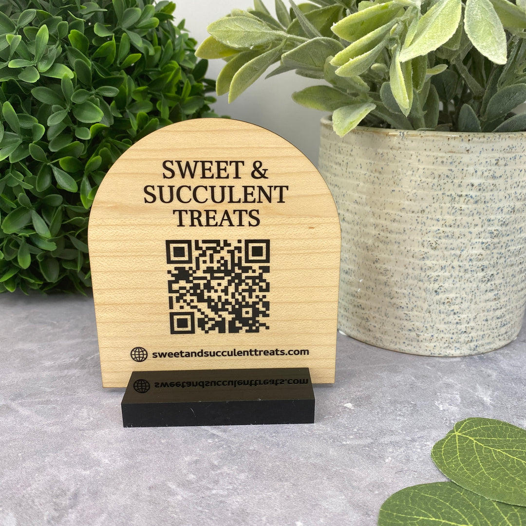 Small QR Code or Wifi Sign