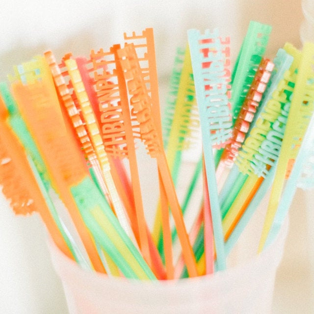 Custom Text Stir Sticks