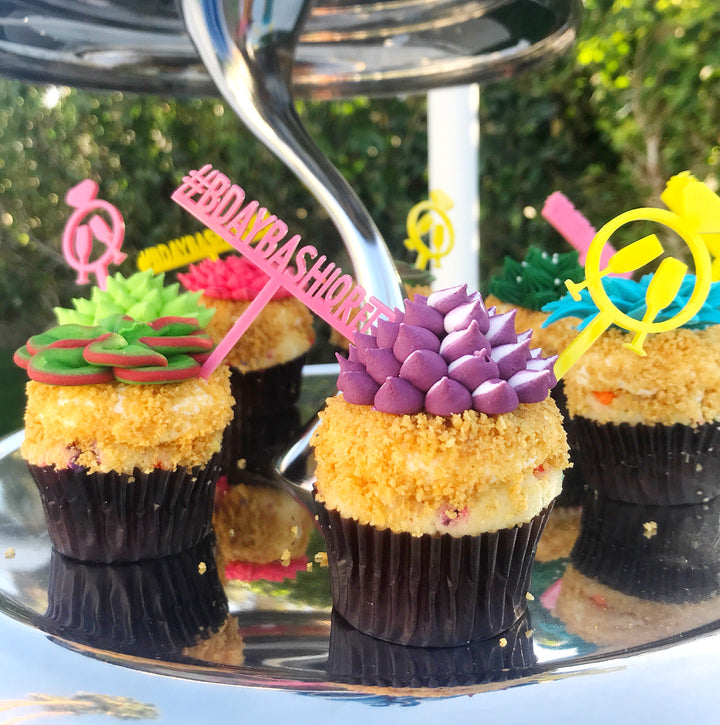 Custom Text Cupcake Toppers