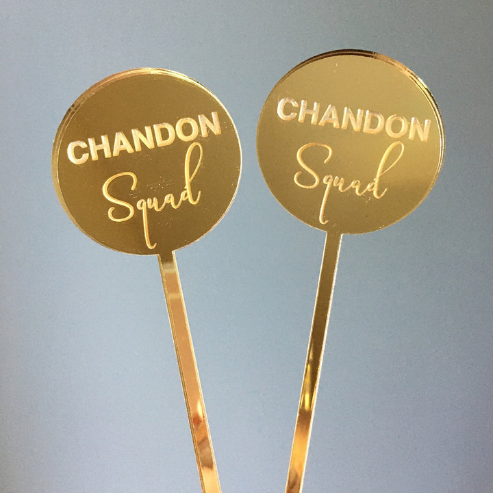 Engraved Custom Text Stir Sticks