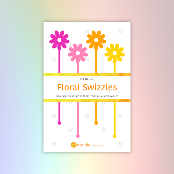 Floral Swizzles - Warm Colors
