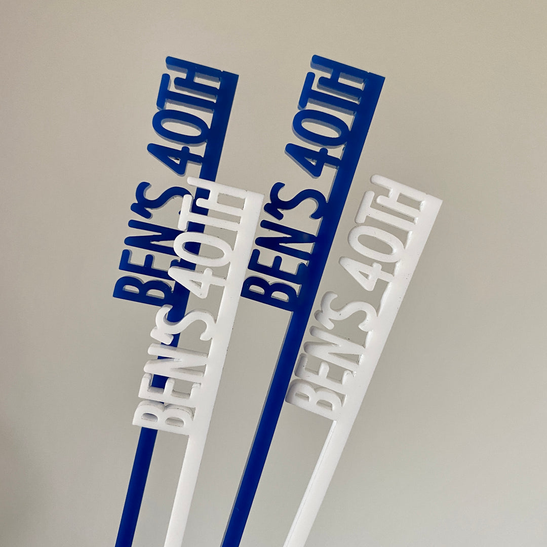 Custom Text Stir Sticks