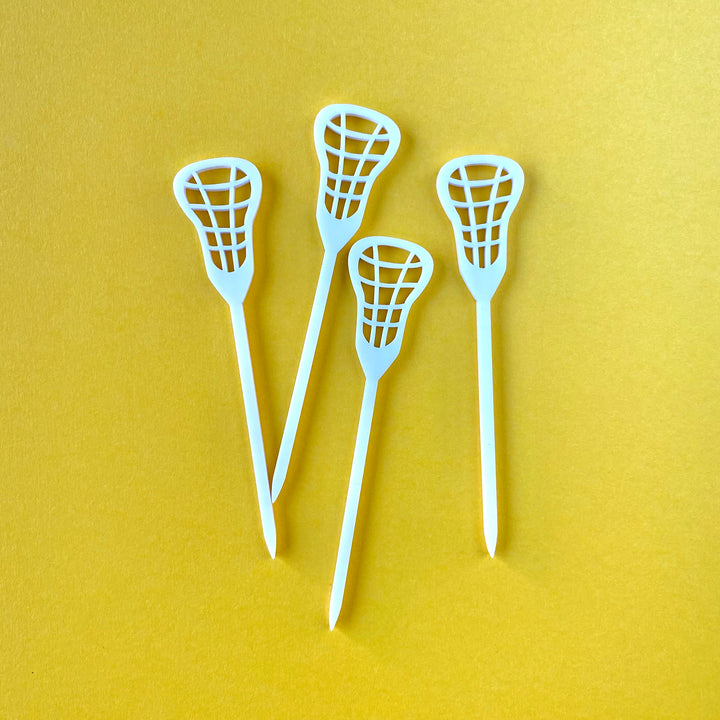 Lacrosse Garnish Picks/Cupcake Toppers