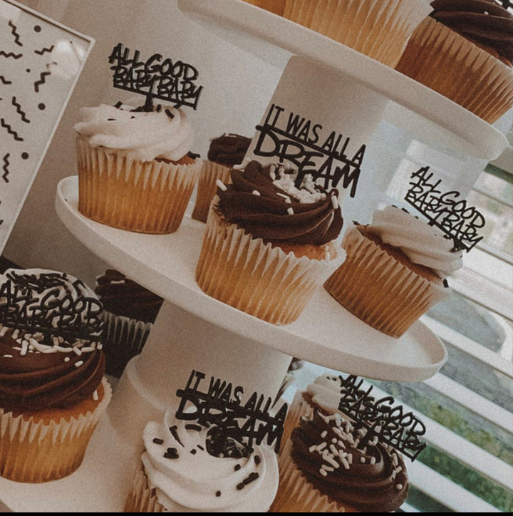 Hip Hop Cupcake Toppers (customizable)