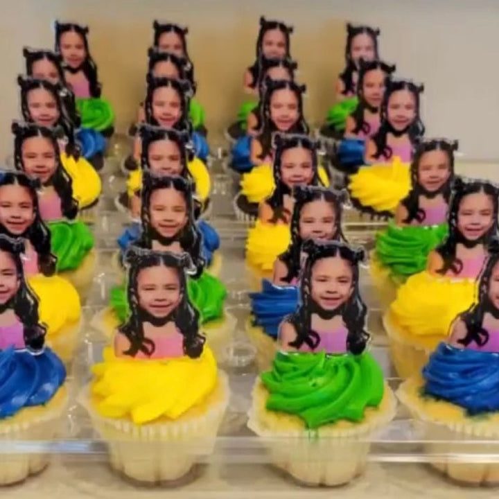 photo cupcake toppers