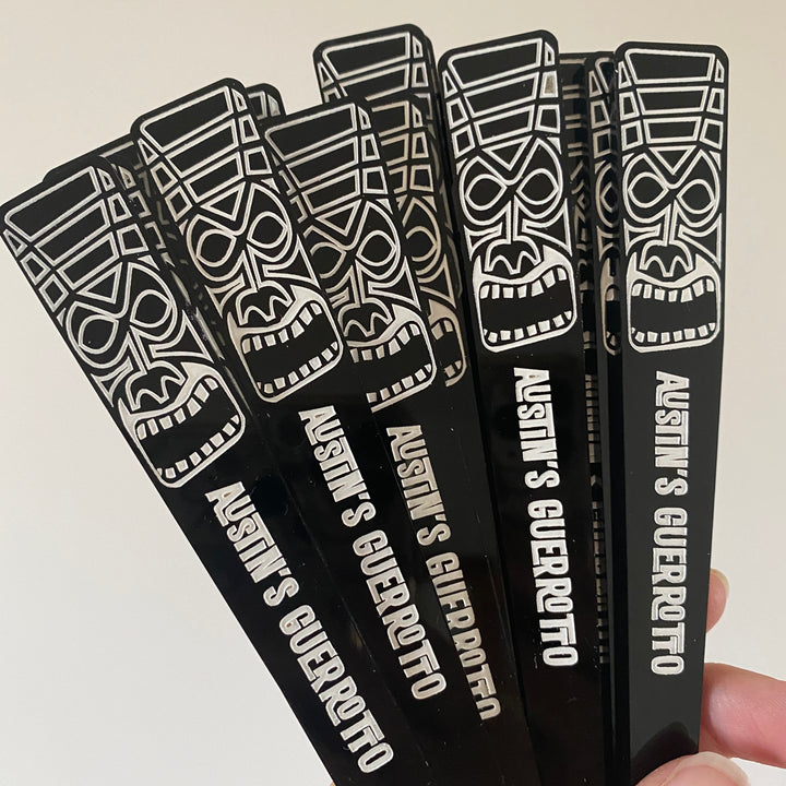 Tiki Stir Sticks (customizable)