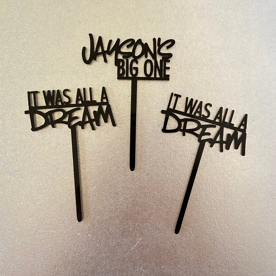 Hip Hop Birthday Cake Topper
