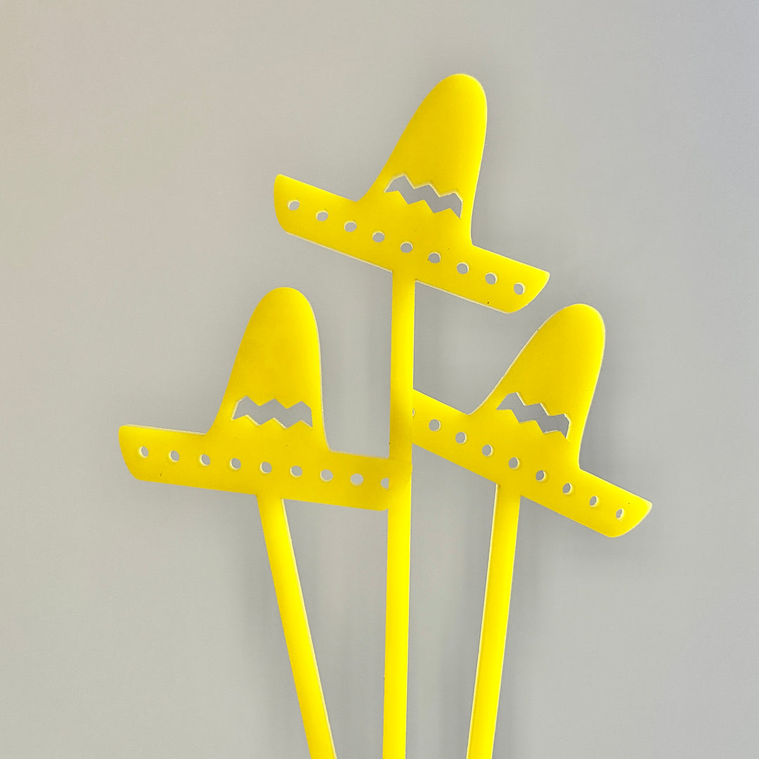 Sombrero Final Fiesta Stir Sticks
