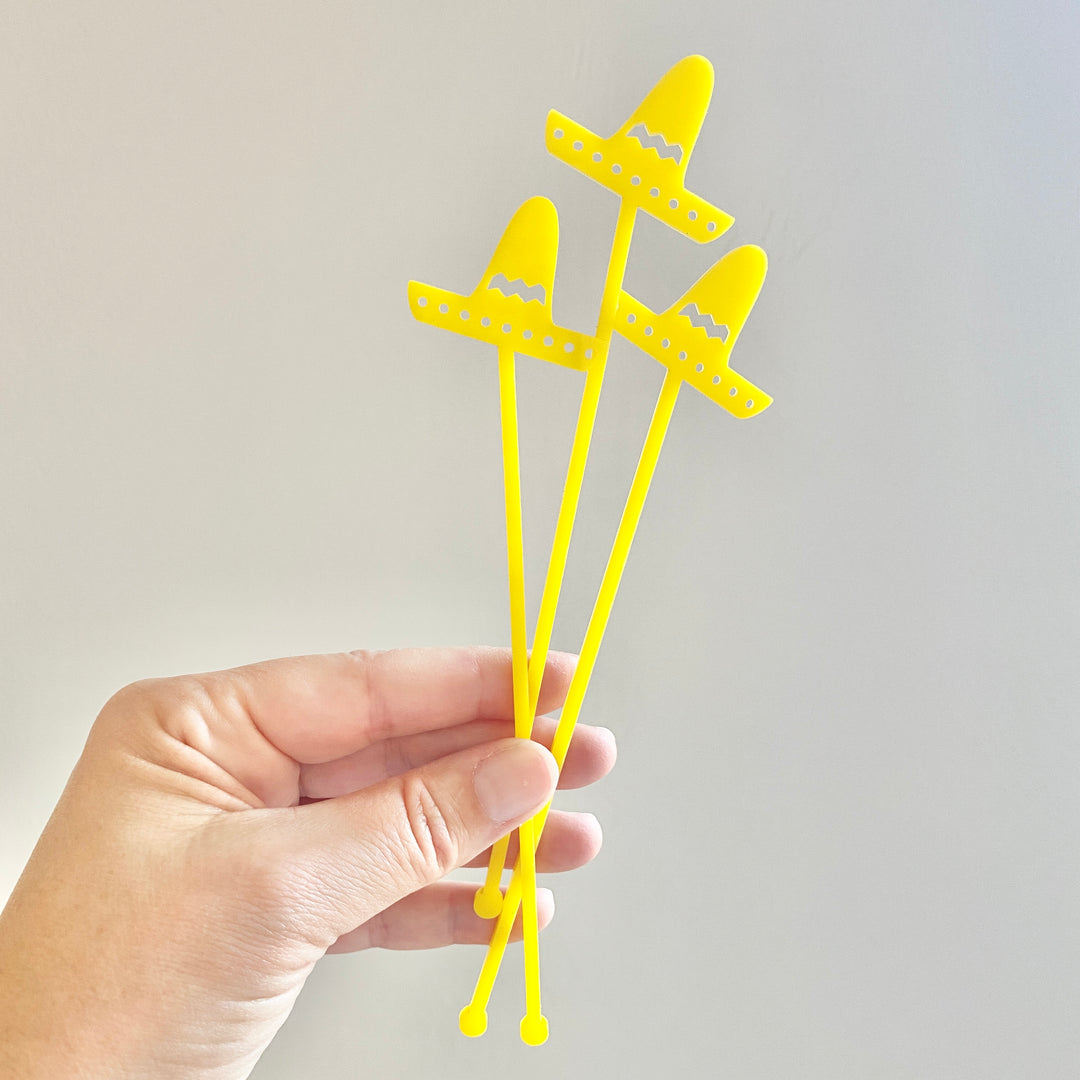 Sombrero Final Fiesta Stir Sticks