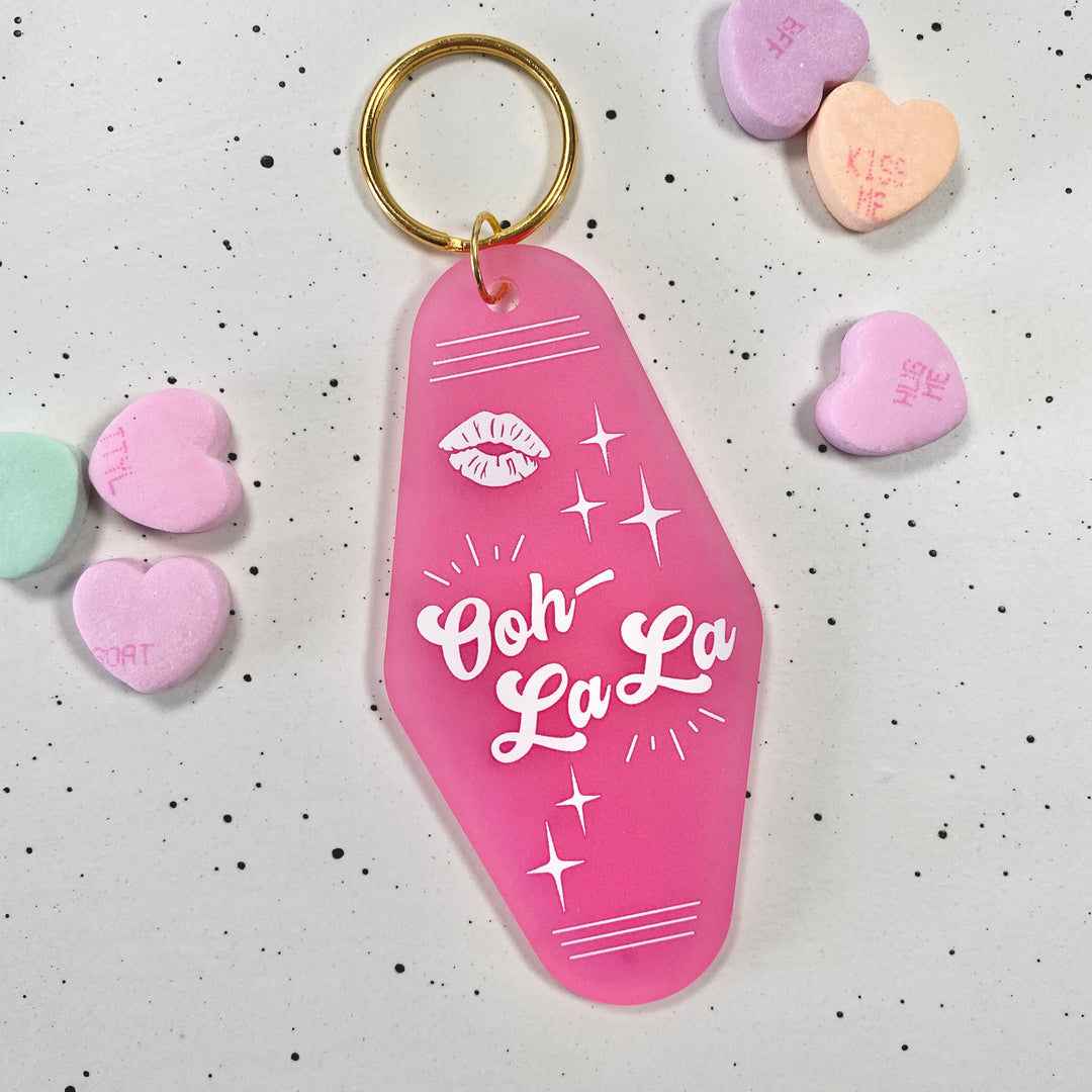 Valentine's Hearts Acrylic Key Chains