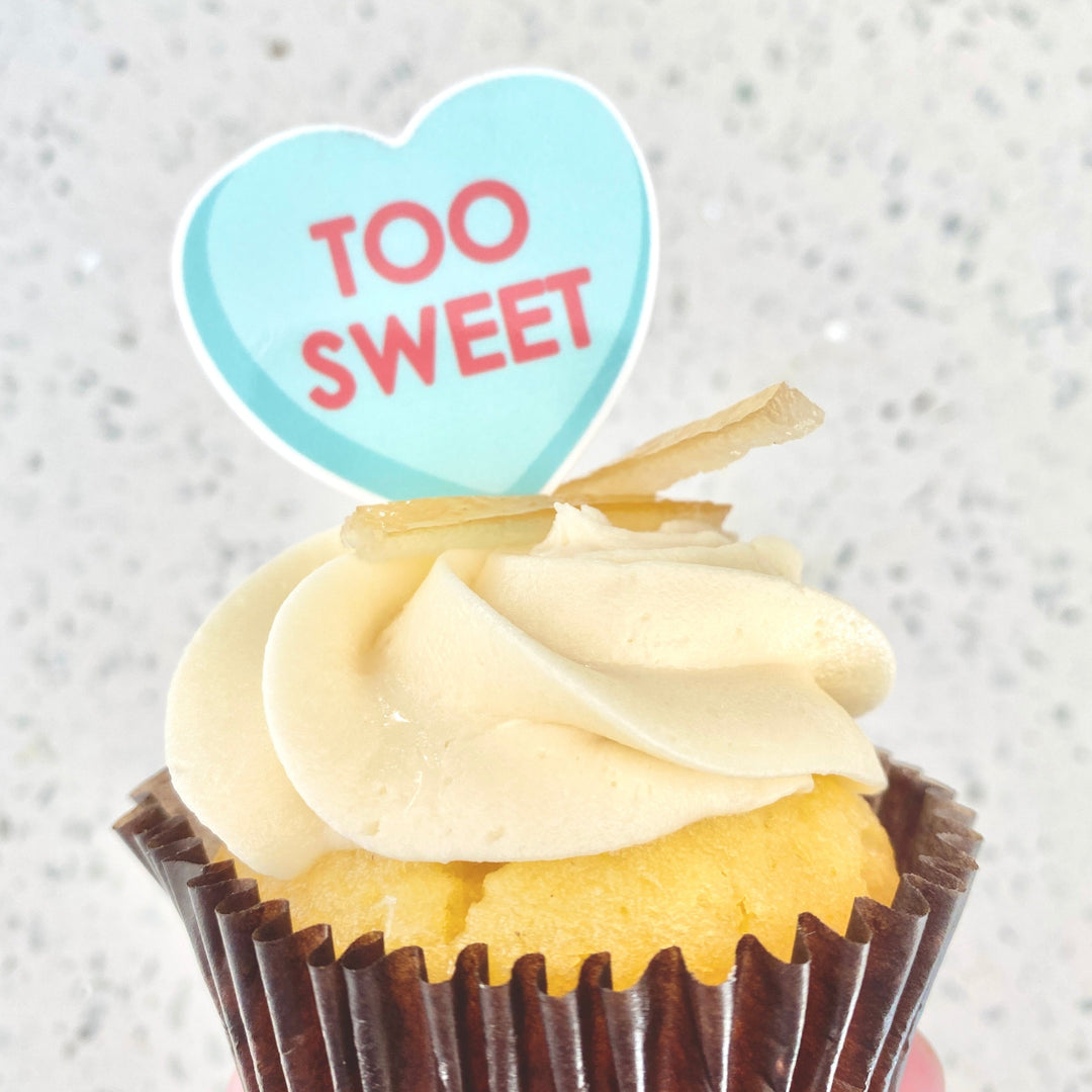 Sweet Tarts Hearts Cupcake Toppers