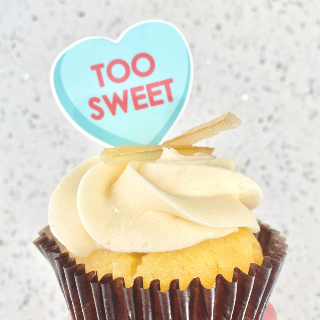 Conversation Hearts Cupcake Toppers