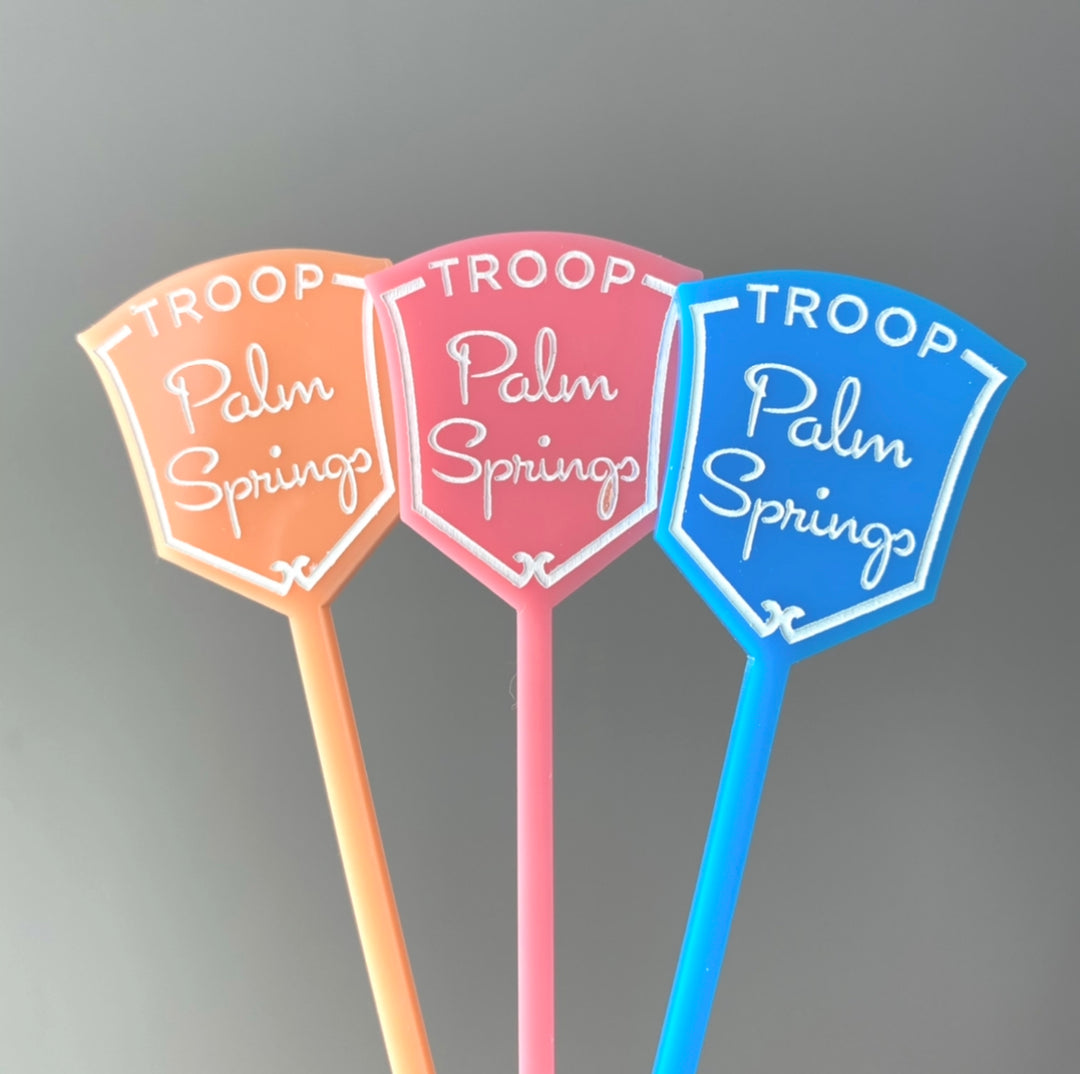 Troop Palm Springs Stir Sticks (customizable)