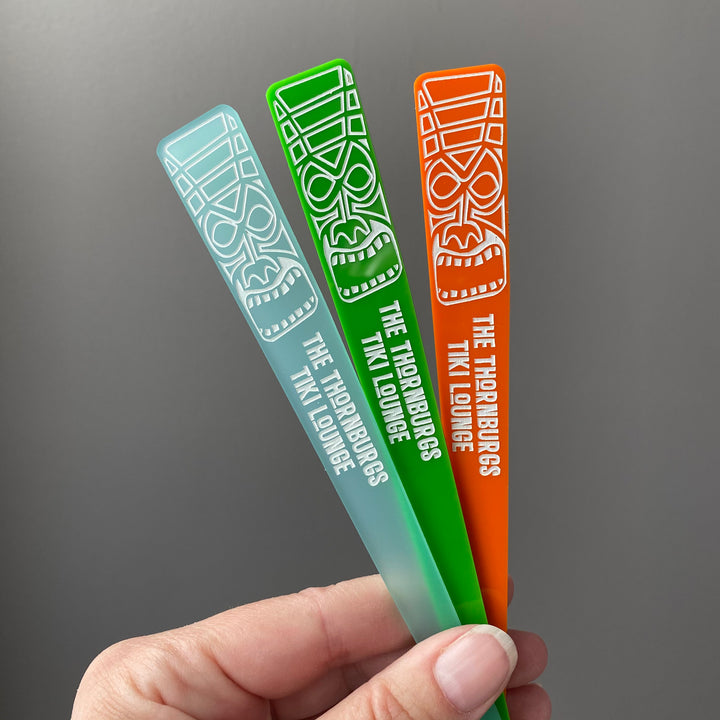 Tiki Stir Sticks (customizable)