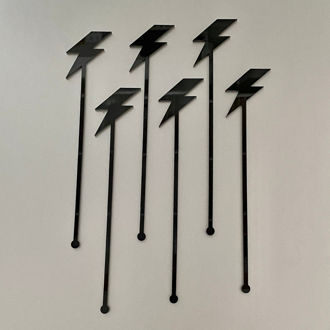 Lighting Bolt Stir Sticks
