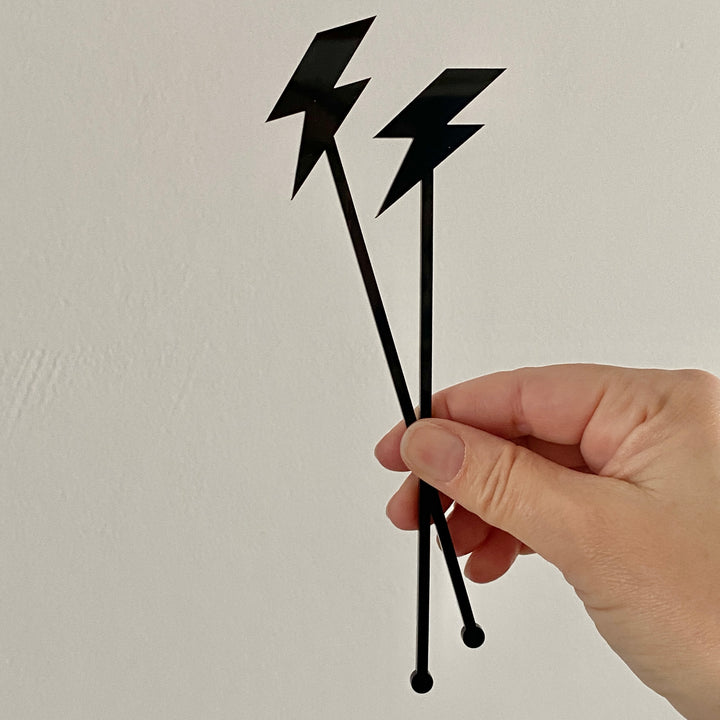 Lighting Bolt Stir Sticks