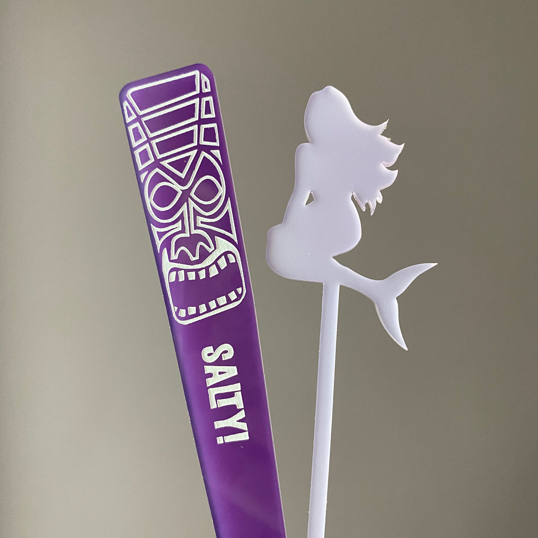Tiki Stir Sticks (customizable)