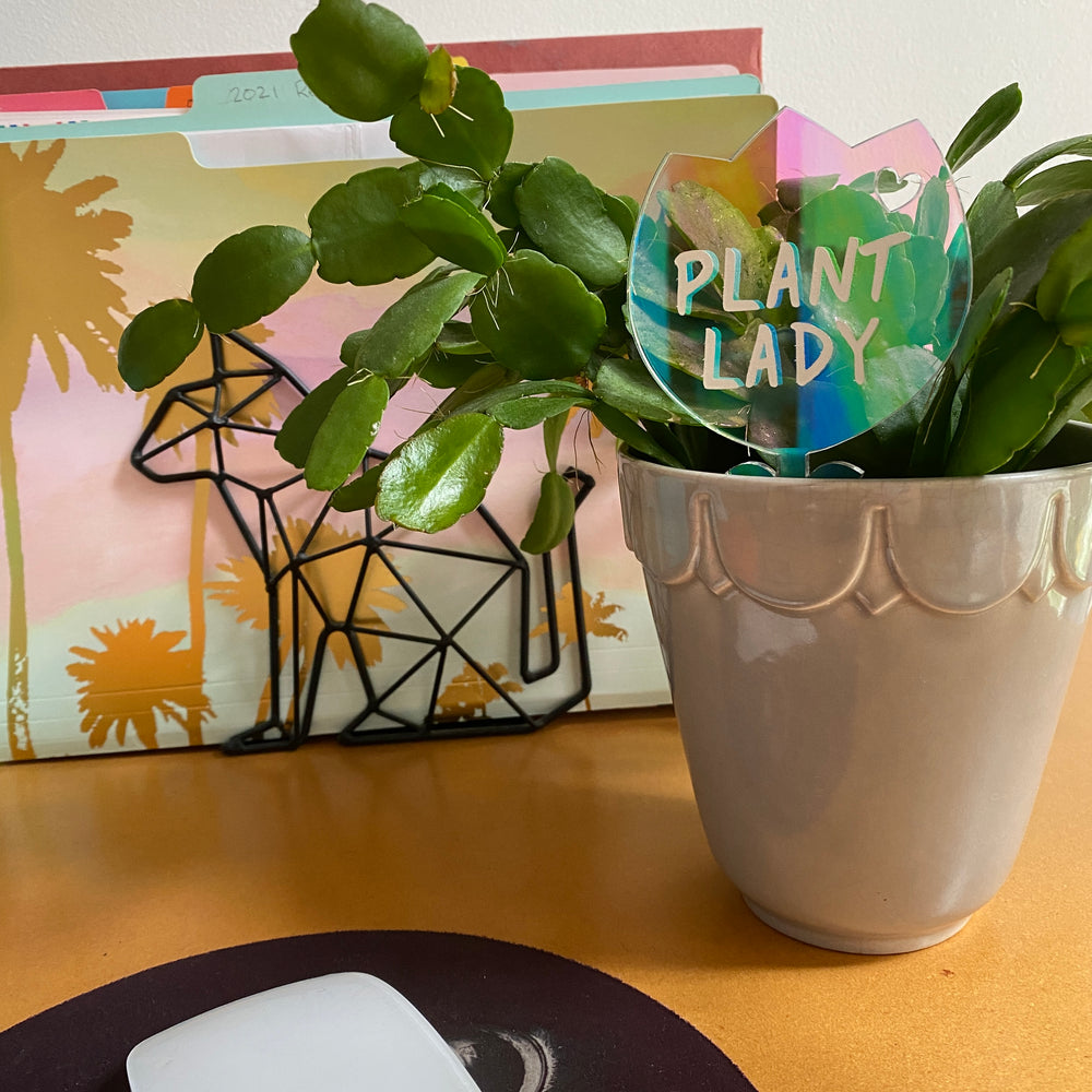 crazy plant lady pots Plant Lady Plant Stakes – Atomic Kraftworks