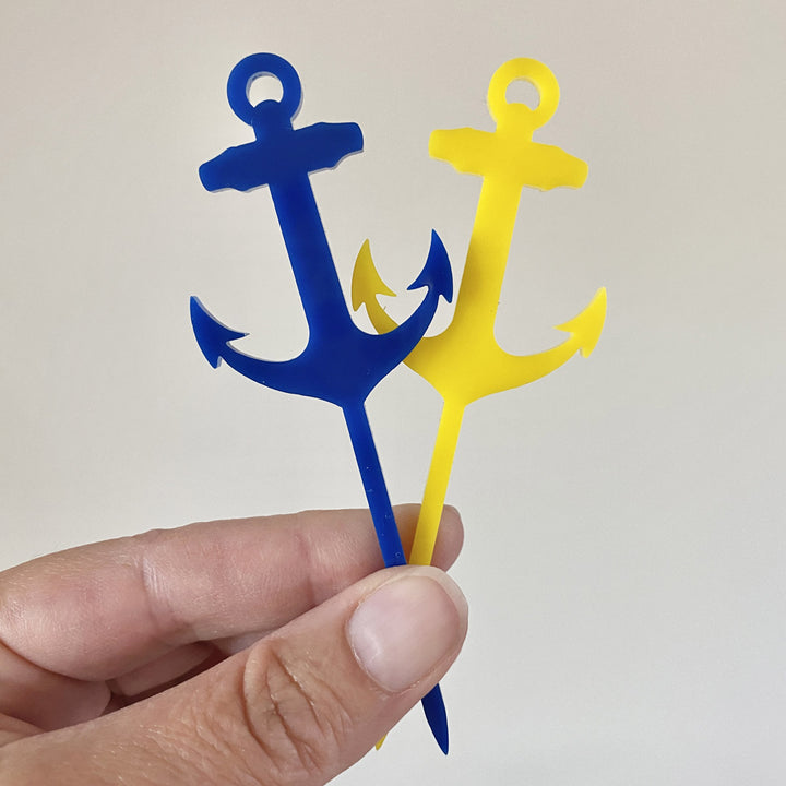 Nautical Anchor Cupcake Toppers