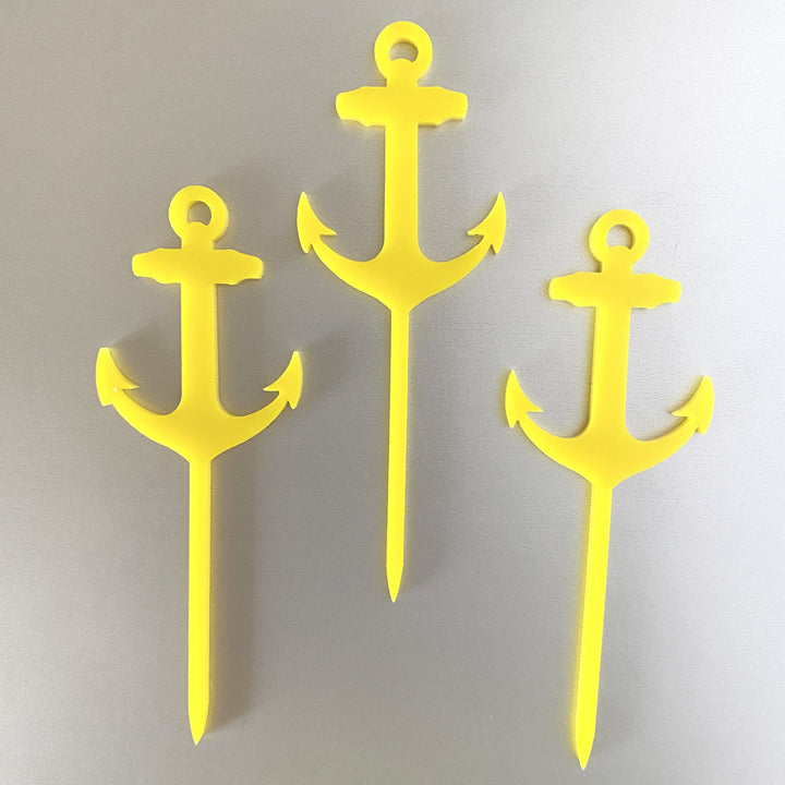 Nautical Anchor Cupcake Toppers