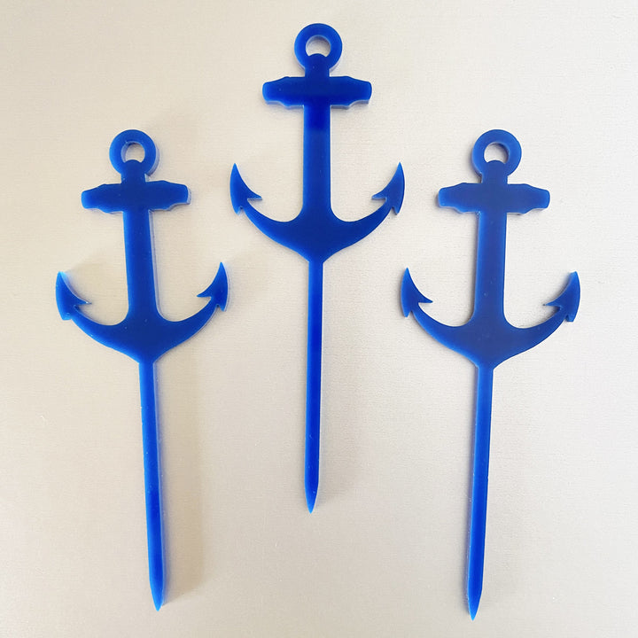 Nautical Anchor Cupcake Toppers