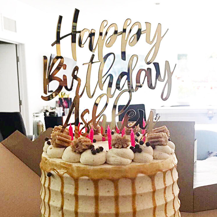 Happy Birthday Cake Topper