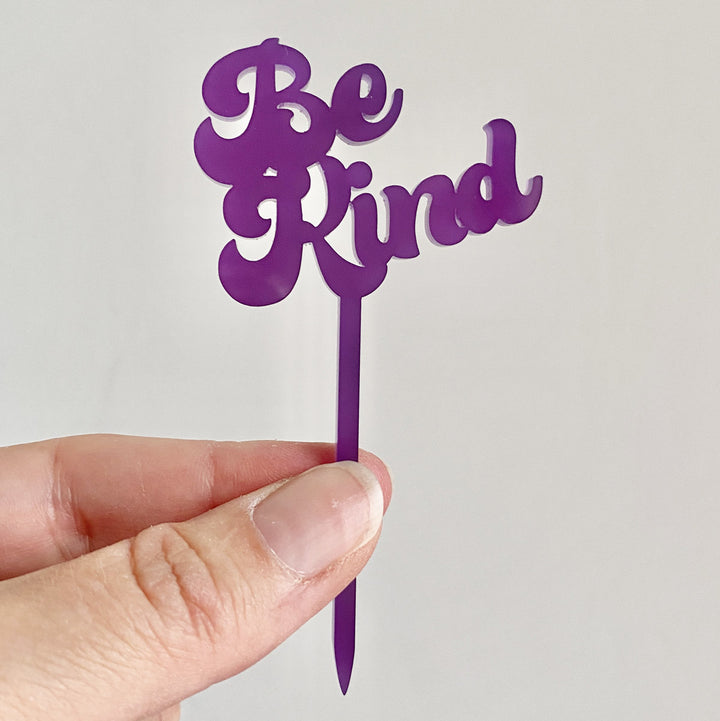 Custom Retro Groovy Text Cupcake Toppers