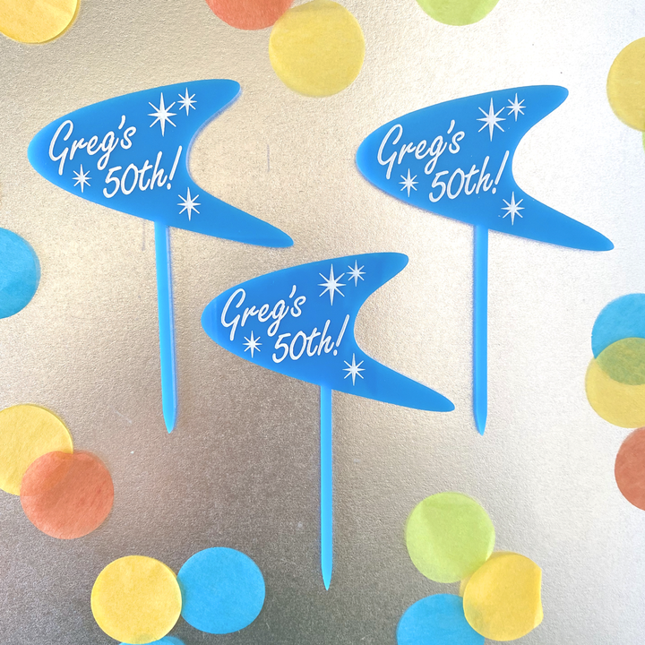 custom boomerang cupcake toppers
