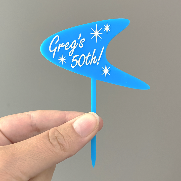 custom boomerang cupcake toppers