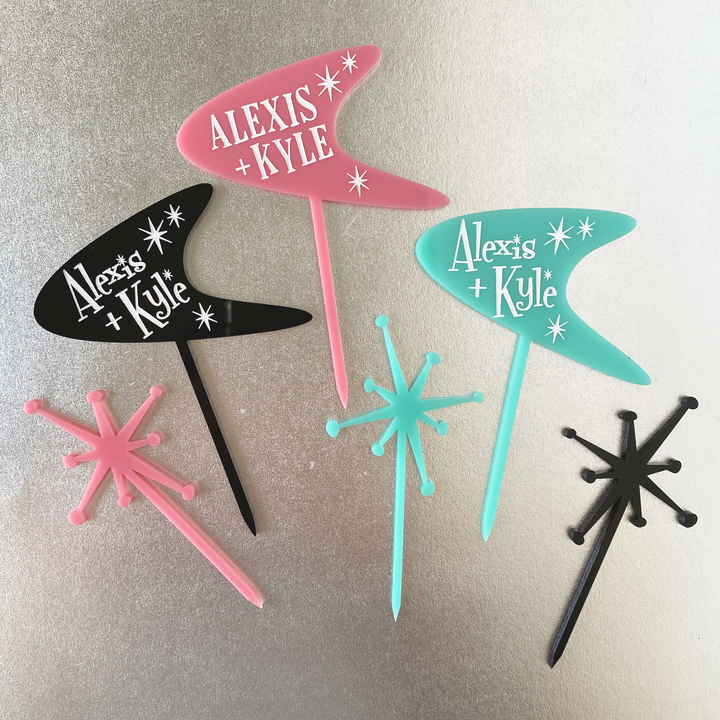 custom boomerang cupcake toppers