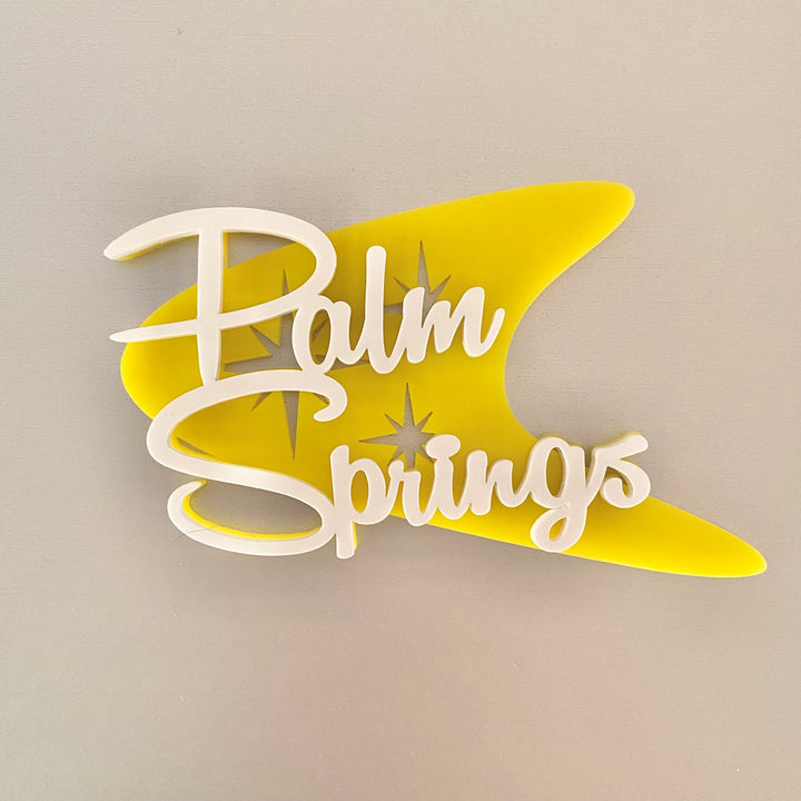 Boomerang Palm Springs Ornament or Magnet (customizable)