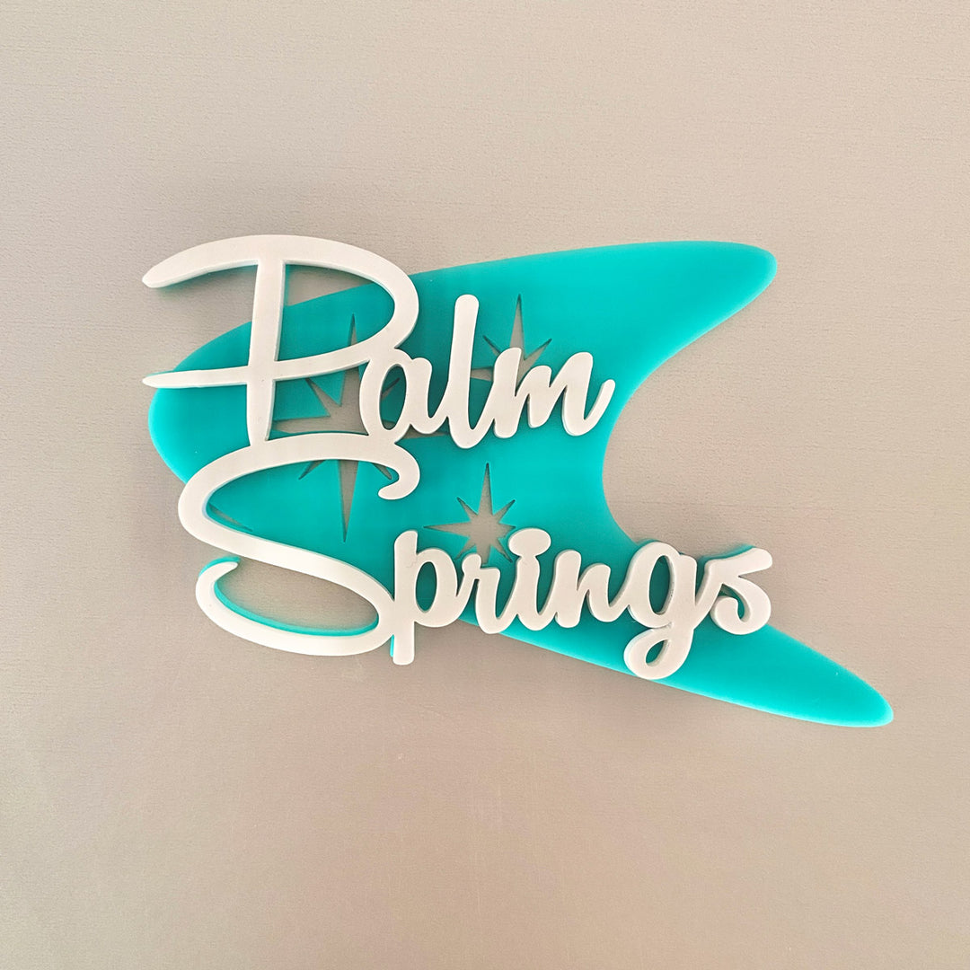Boomerang Palm Springs Ornament (customizable)
