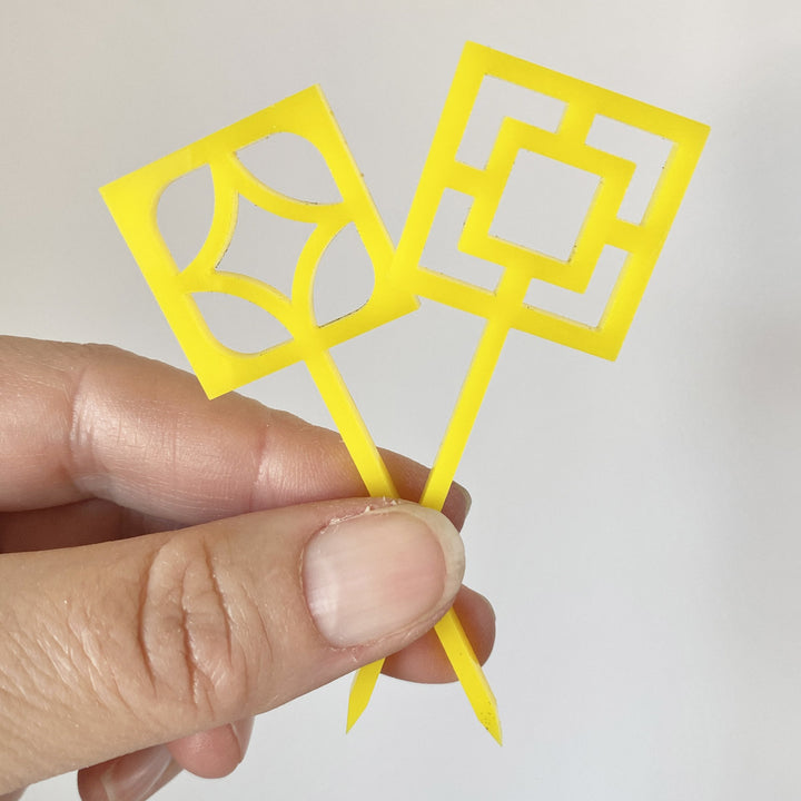Breeze Block Cupcake Toppers