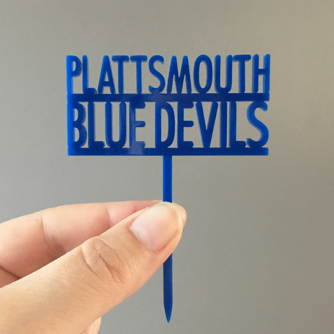 Custom Text Cupcake Toppers