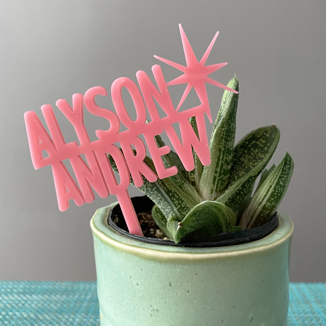 Custom Text Cupcake Toppers