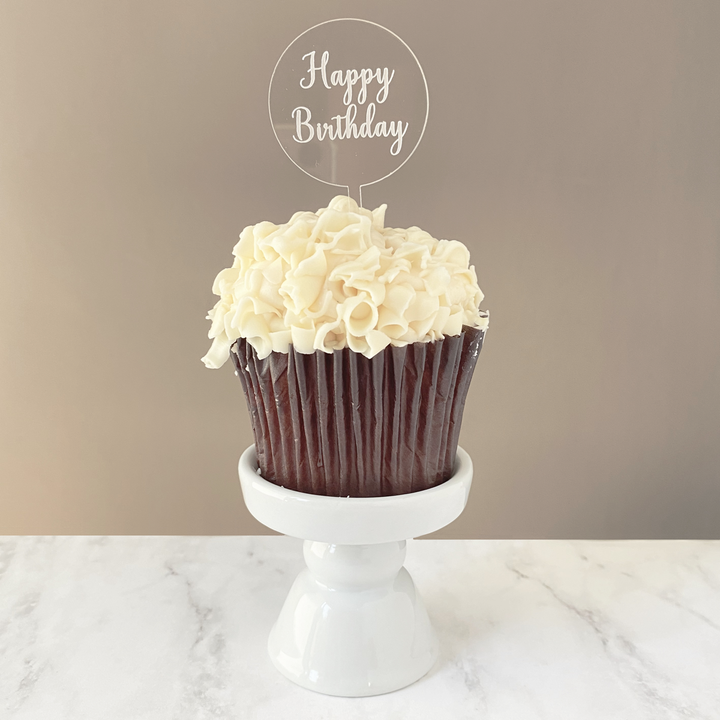 Engraved Custom Text Cupcake Toppers