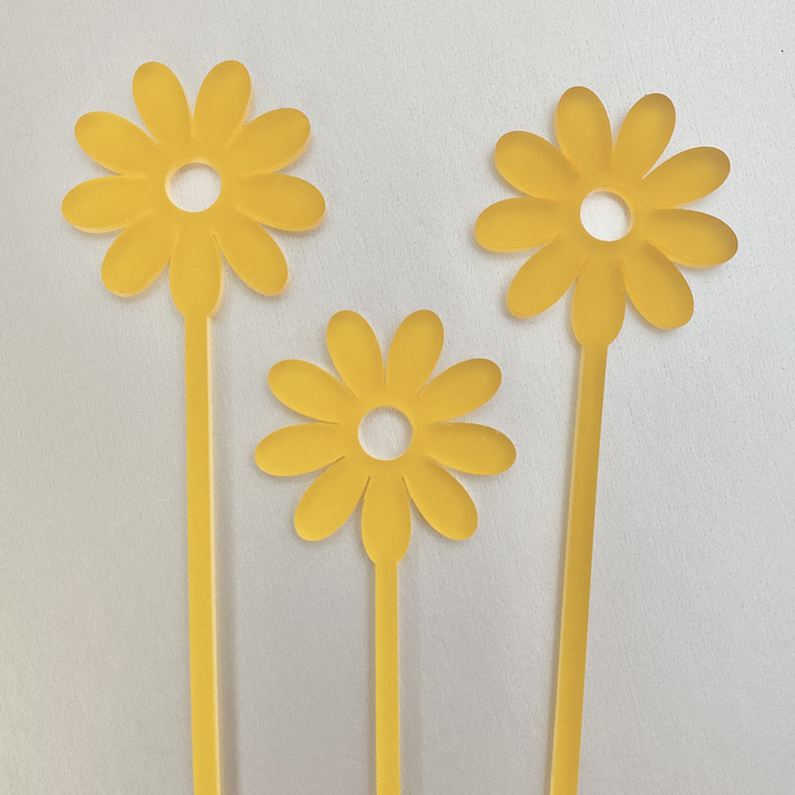 Daisy Flower Stir Sticks