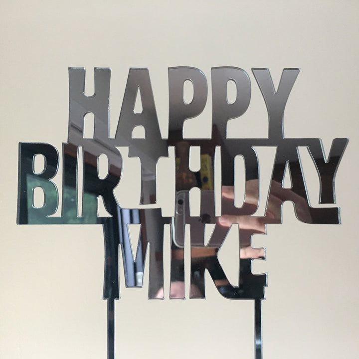 Happy Birthday (for him) Cake Topper