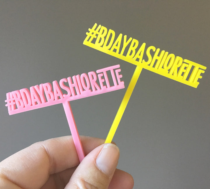 Custom Text Cupcake Toppers