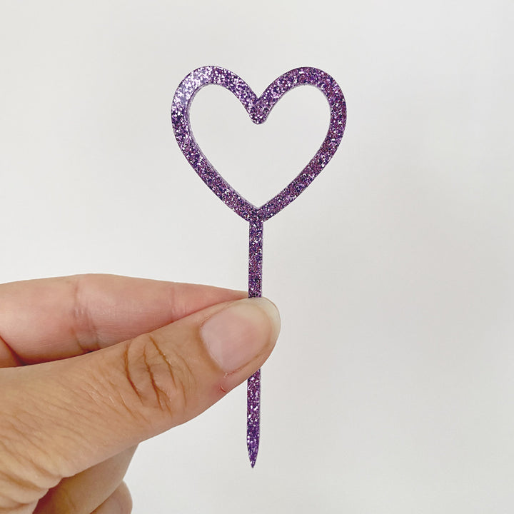Heart Cupcake Toppers