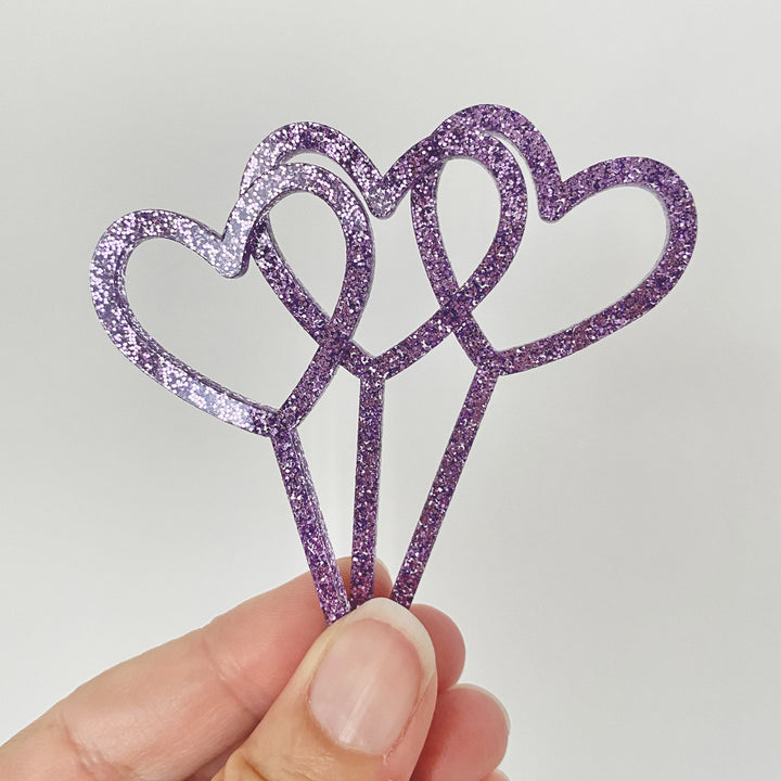 Heart Cupcake Toppers