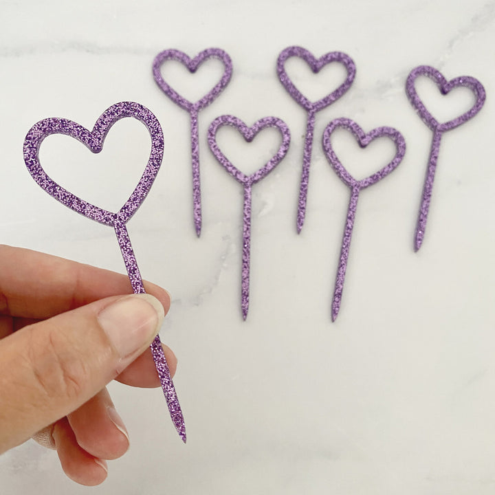 Heart Cupcake Toppers