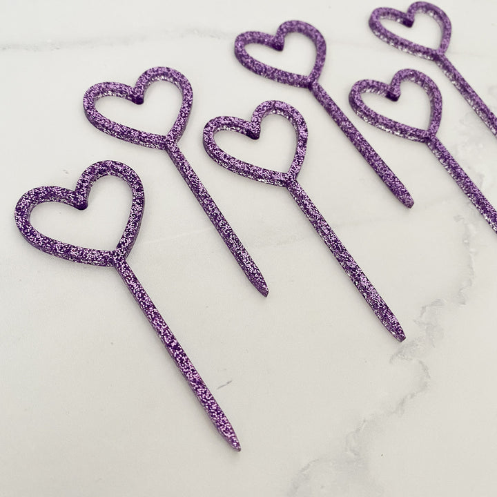 Heart Cupcake Toppers