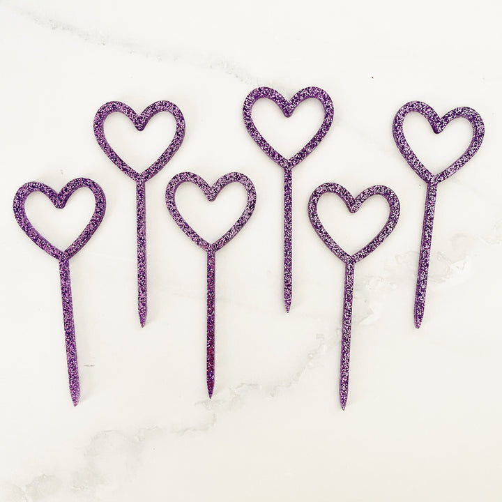 Heart Cupcake Toppers