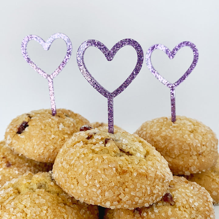 Heart Cupcake Toppers
