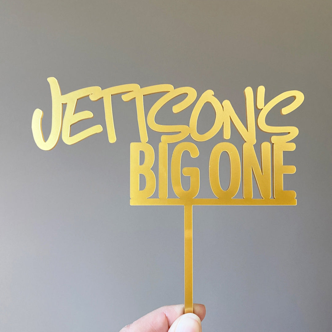  The Big One Cake Topper