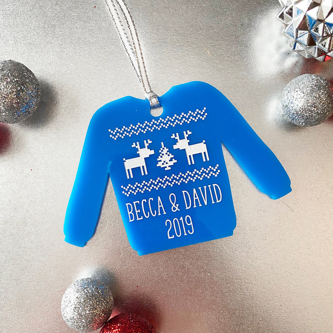 Personalized Christmas Sweater Ornament